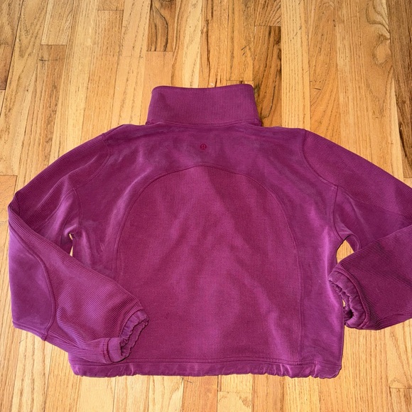 Lululemon brushed softstreme ribbed half zip - Picture 6 of 7